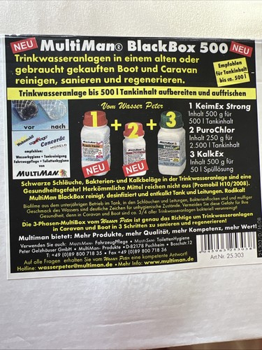 Multiman blackbox 500 reinigen - blackbox,